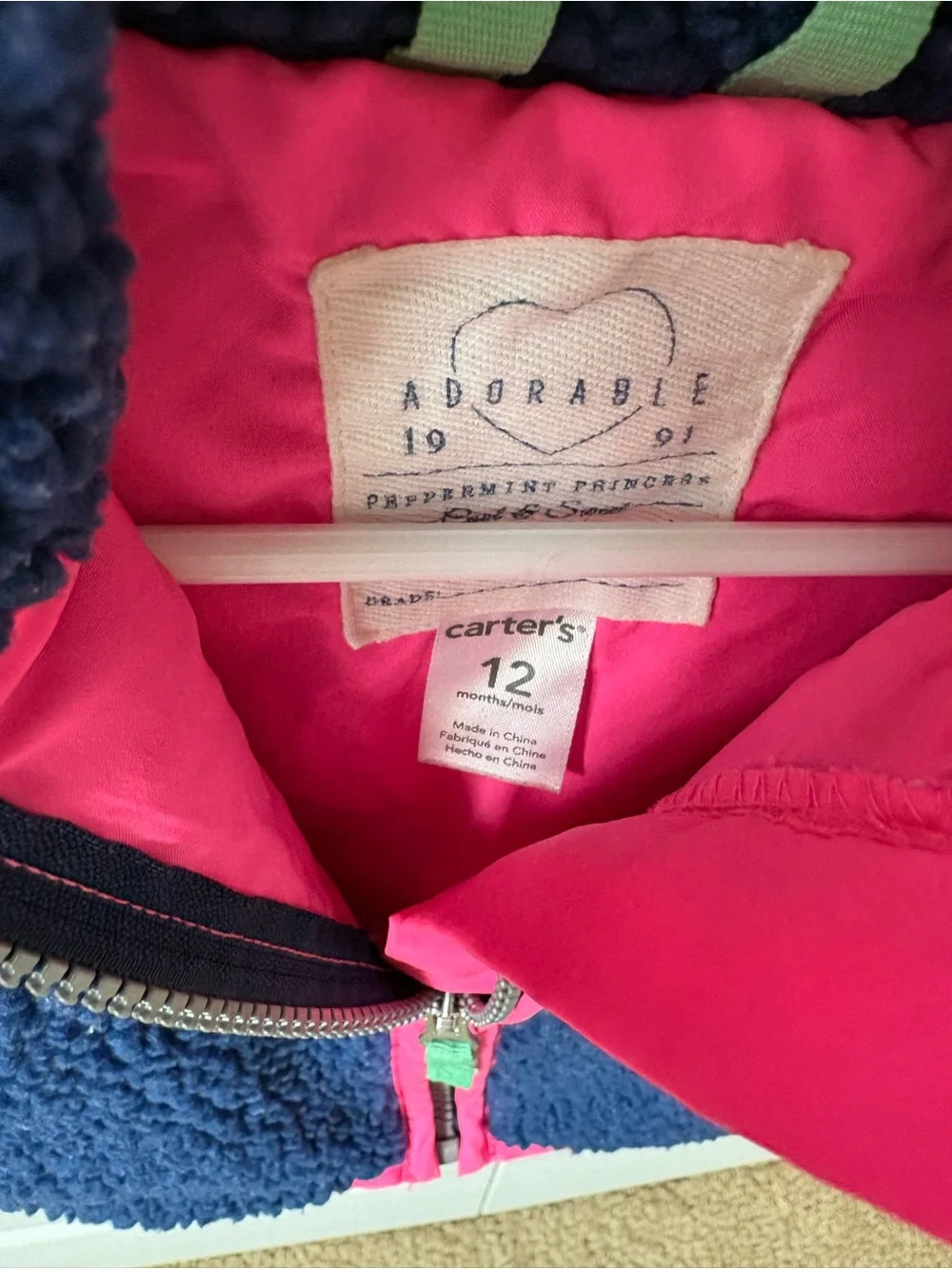 Baby girl Sherpa vest